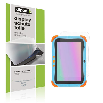 2x Schutzfolie matt für Digma Kids A8 Display-Schu (1)