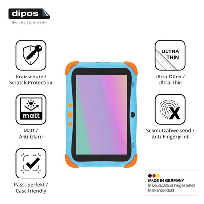 2x Schutzfolie matt für Digma Kids A8 Display-Schu (7)