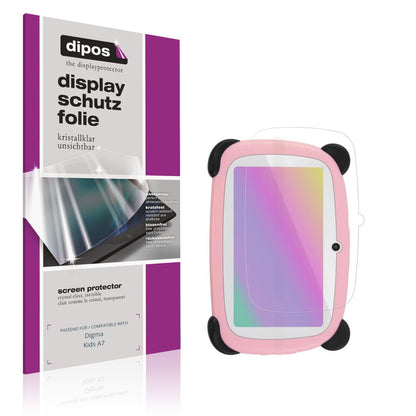 2x Schutzfolie klar für Digma Kids A7 Display-Schu (1)