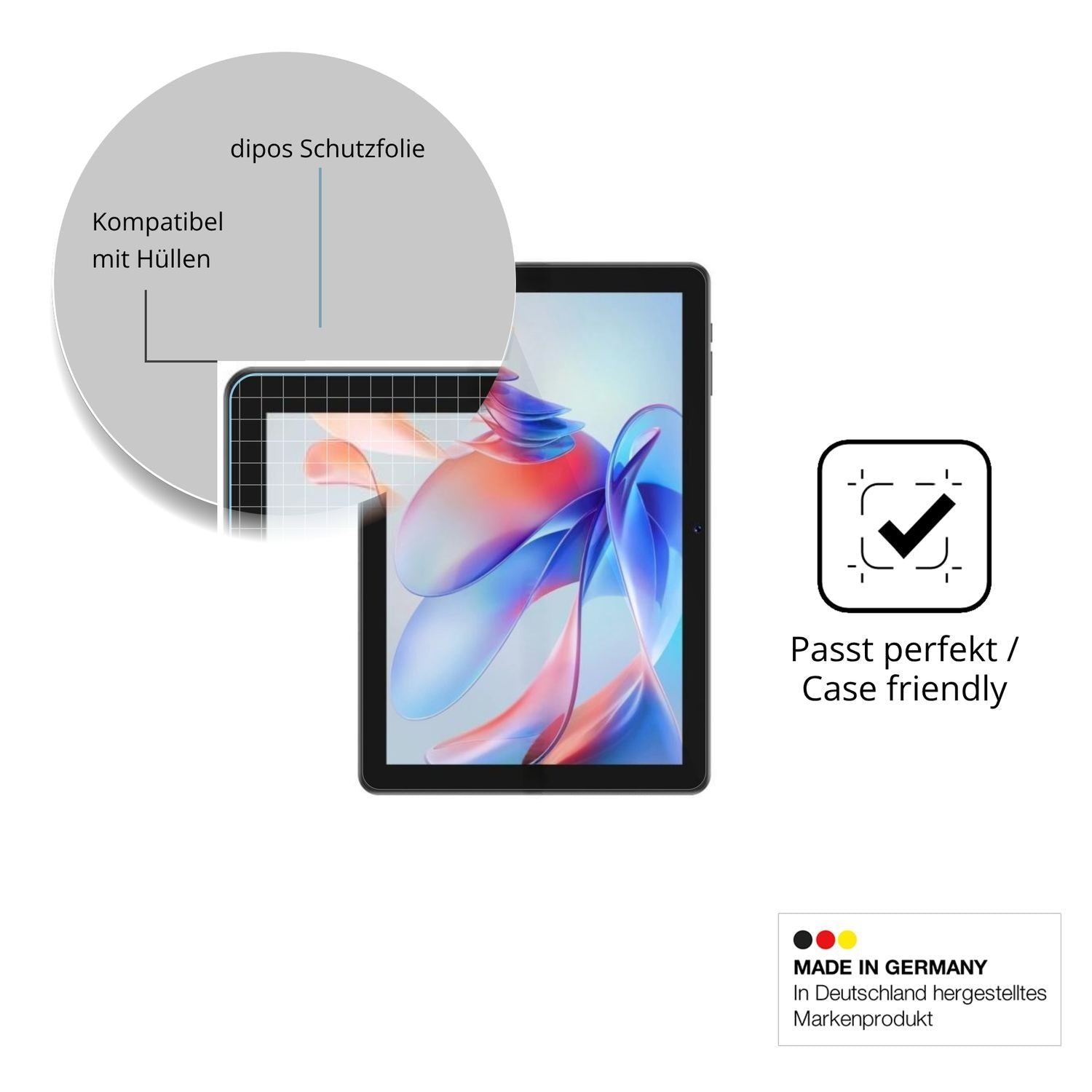 2x Schutzfolie klar für Digma K10 Plus Display-Sch (6)