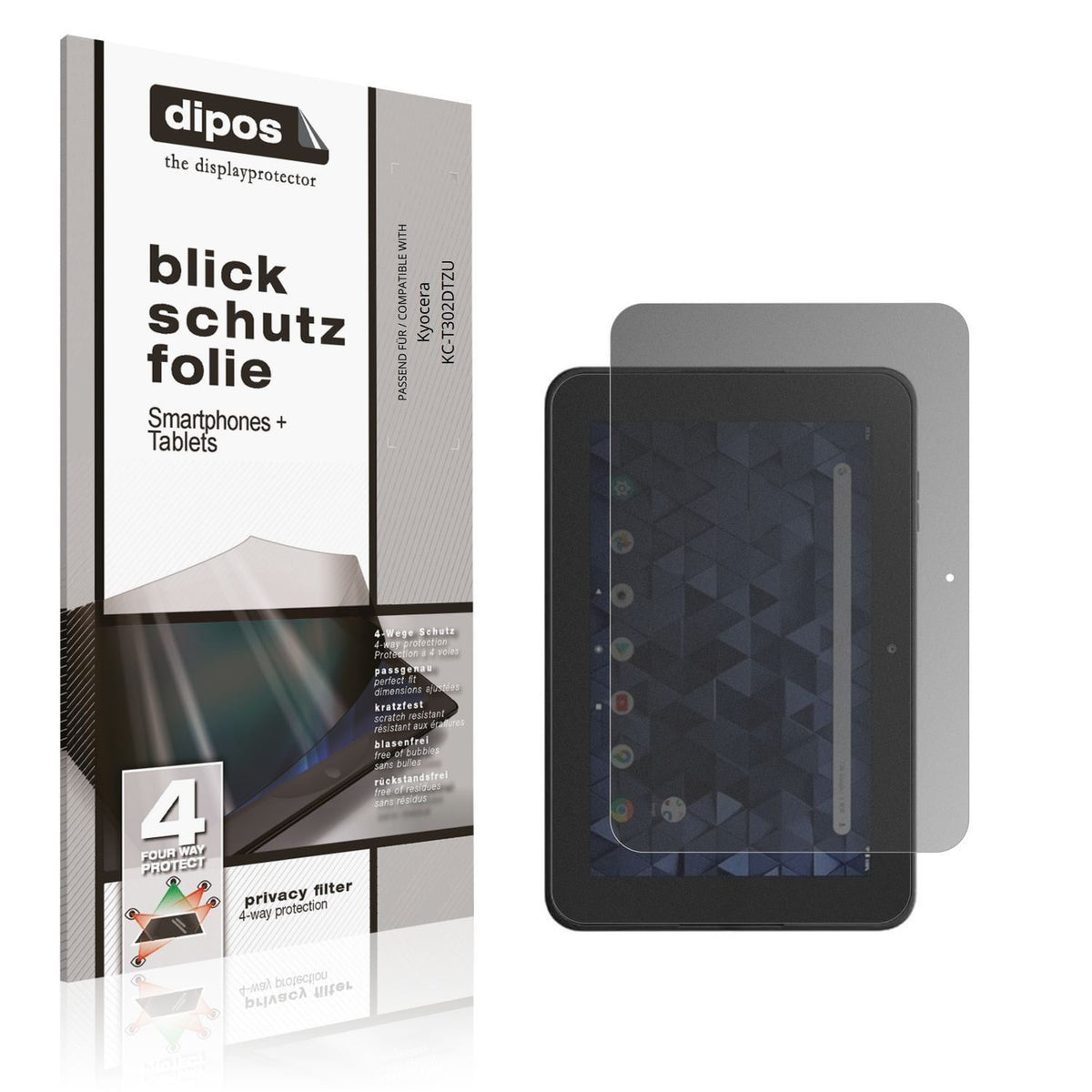 Blickschutzfolie für Kyocera KC-T302DTZU matt Schu (1)