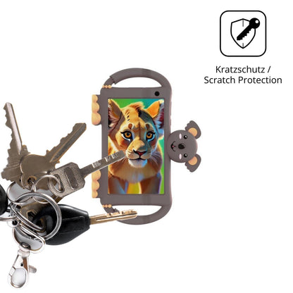 2x Schutzfolie klar für Logicom Logikids 7 Display (4)