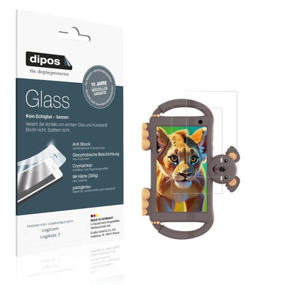 2x 9H Schutzfolie für Logicom Logikids 7 Panzerfol (1)