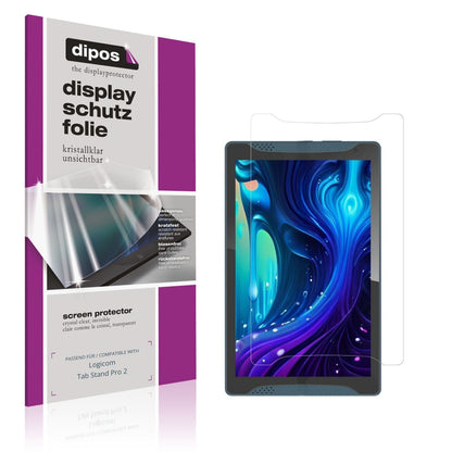 2x Schutzfolie klar für Logicom Tab Stand Pro 2 Di (1)