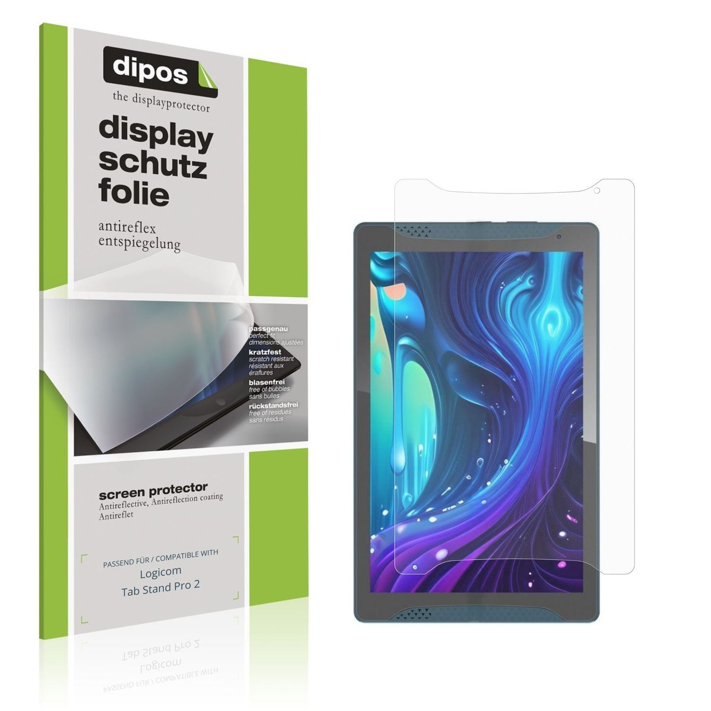 2x Schutzfolie matt für Logicom Tab Stand Pro 2 Di (1)