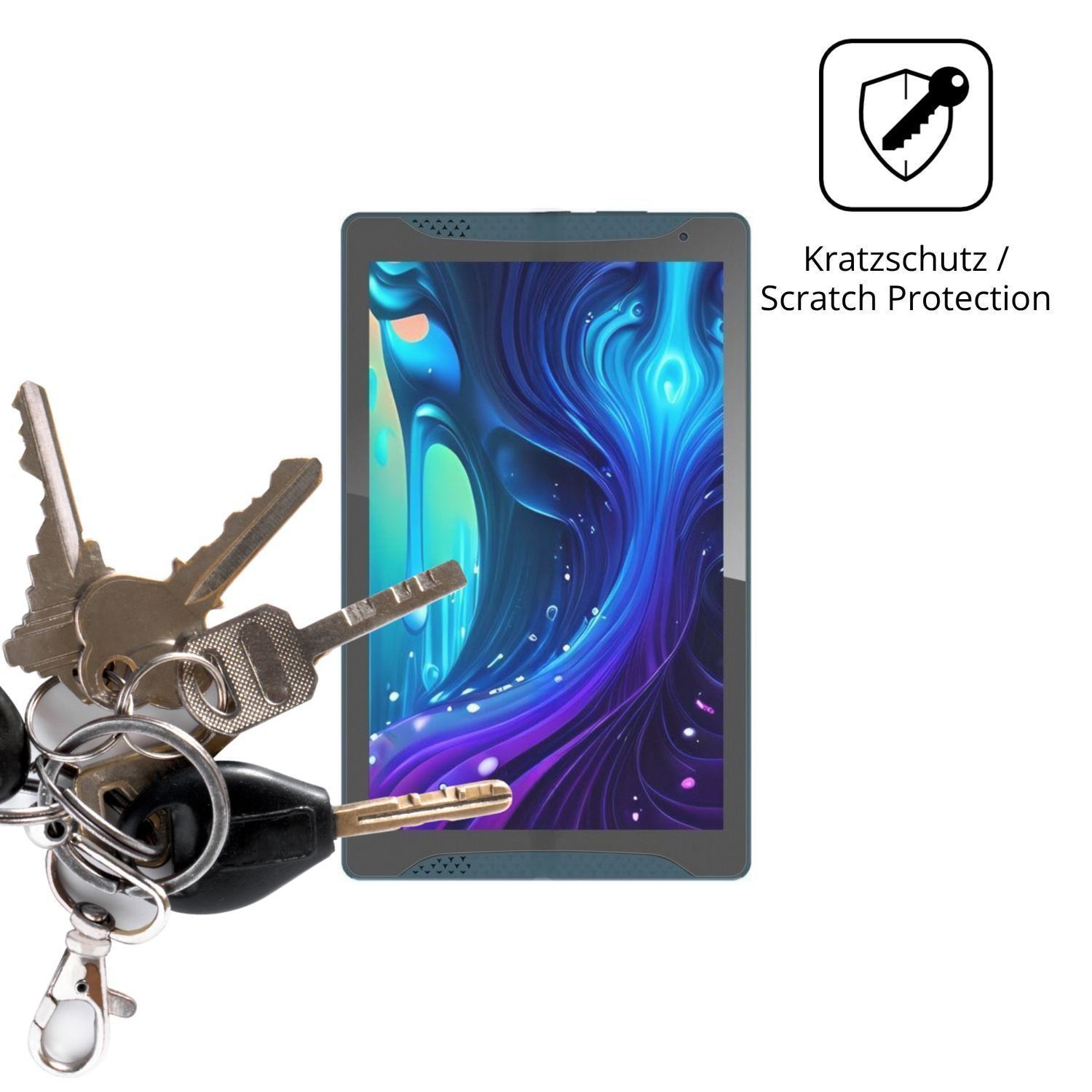 2x Schutzfolie matt für Logicom Tab Stand Pro 2 Di (4)