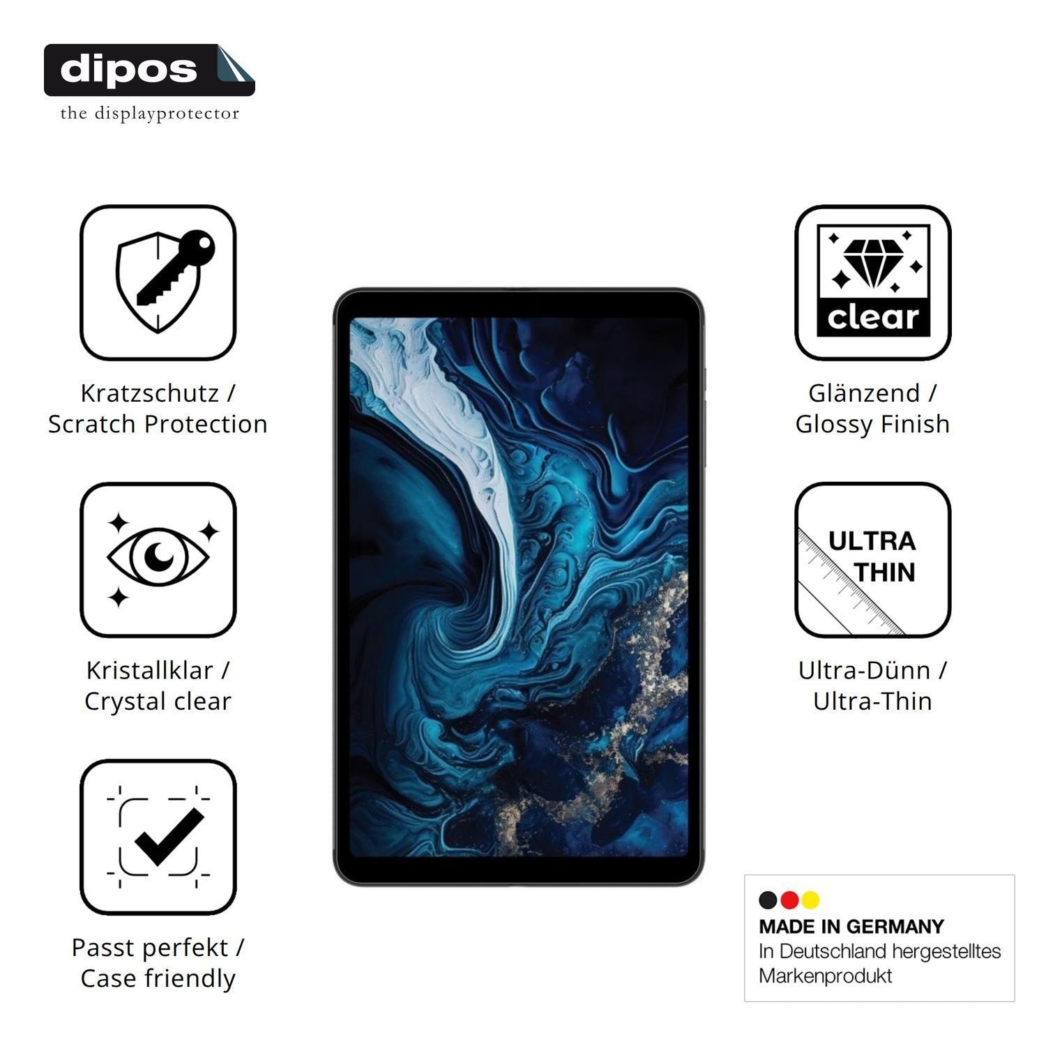 2x Schutzfolie klar für Digma Pro Star 14 8.4 Disp (7)