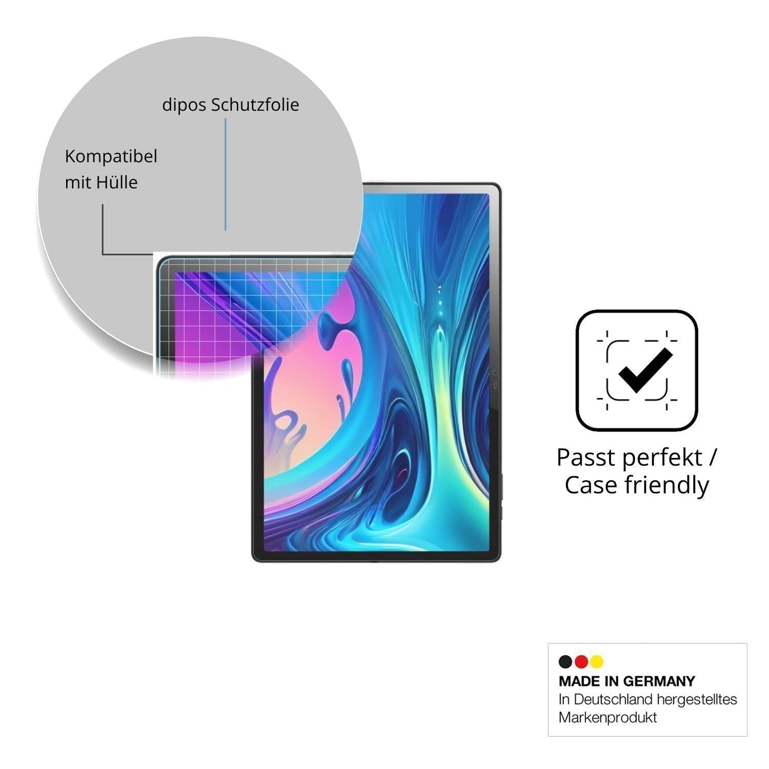 2x Schutzfolie matt für Logicom Tab XL 14 Display- (6)