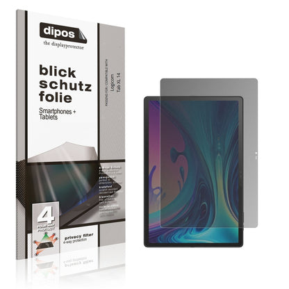 Blickschutzfolie für Logicom Tab XL 14 matt Schutz (1)