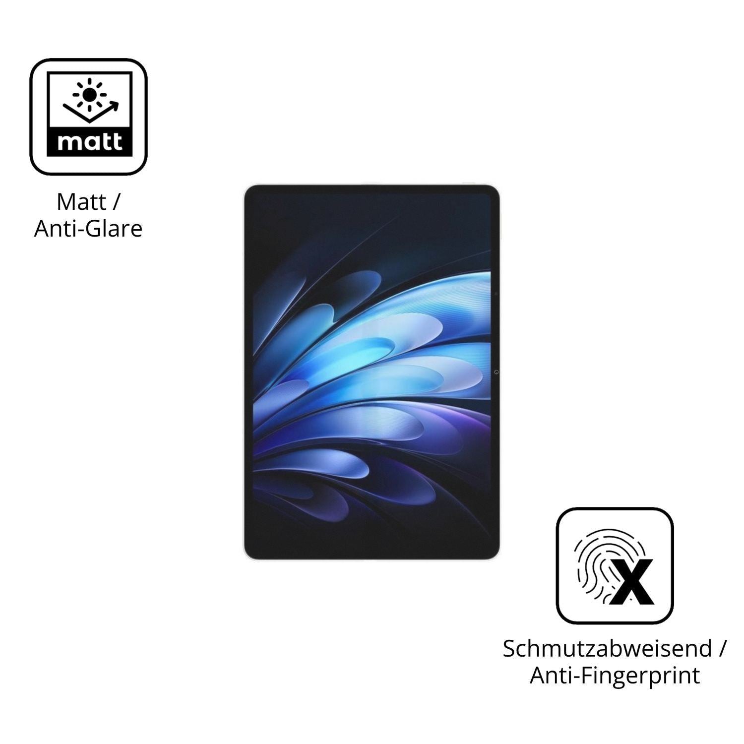 2x Schutzfolie matt für Vivo Pad5 Pro Soft Light D (5)