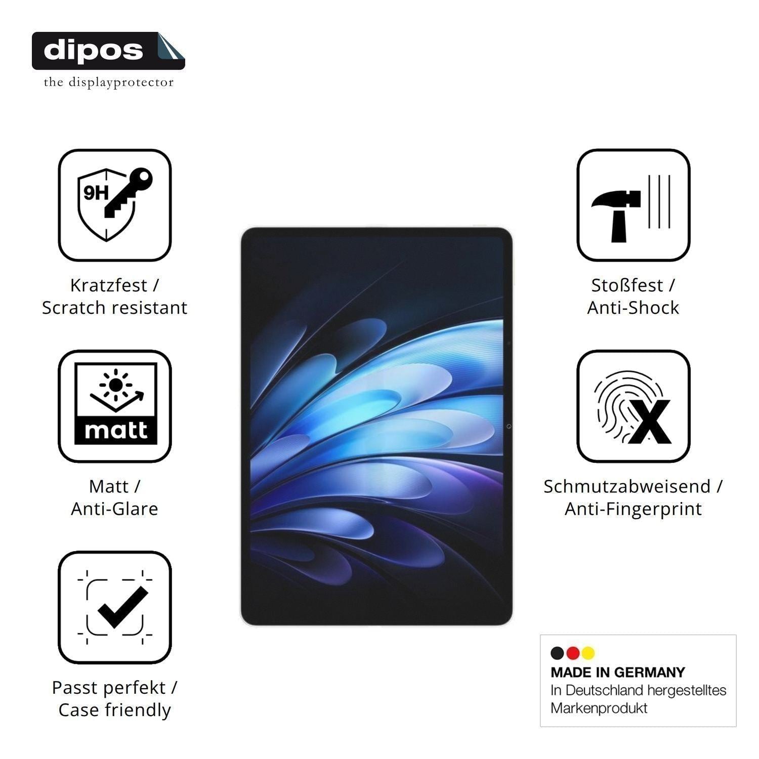 2x 9H Schutzfolie matt für Vivo Pad5 Pro Soft Ligh (7)