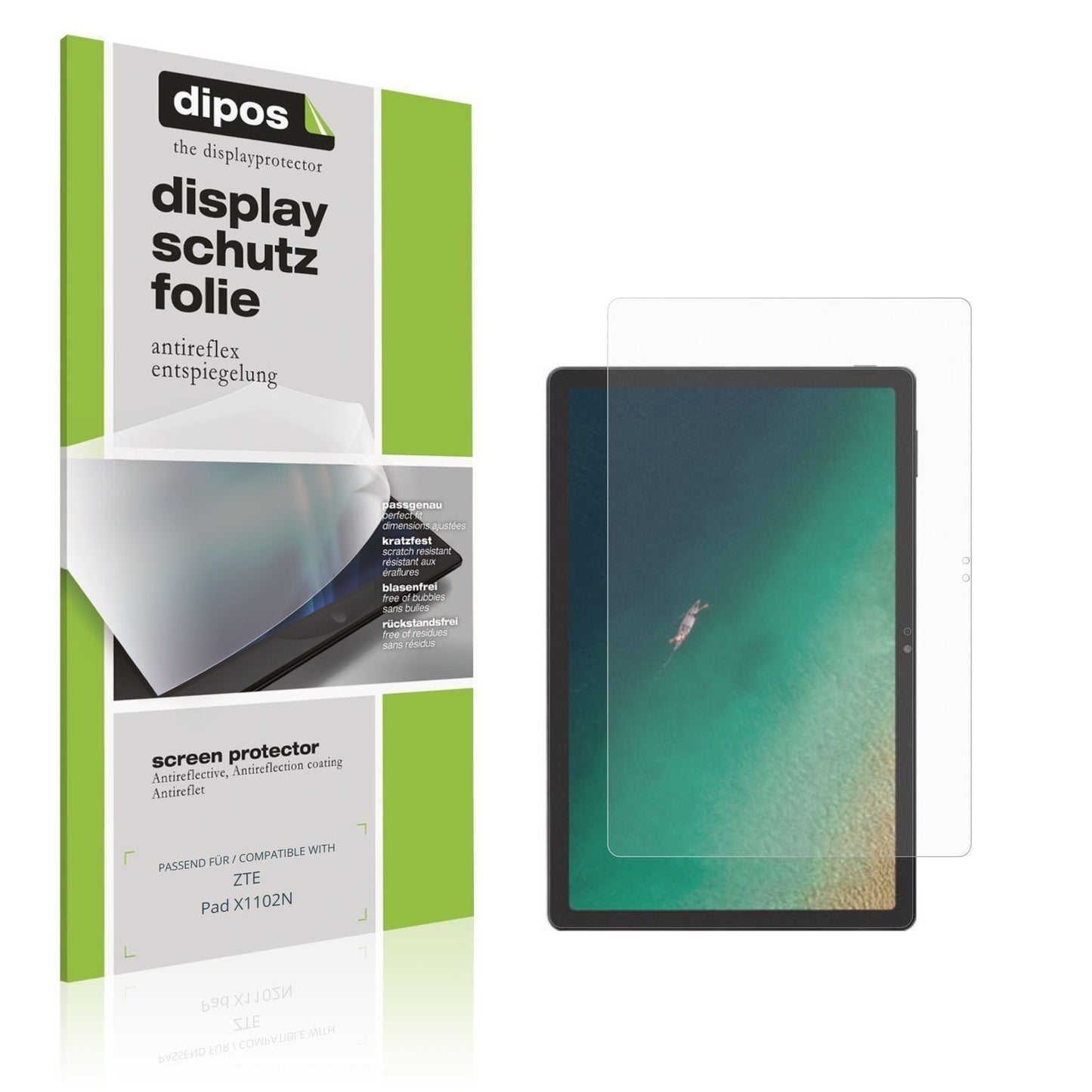 2x Schutzfolie matt für ZTE Pad X1102N Display-Sch (1)
