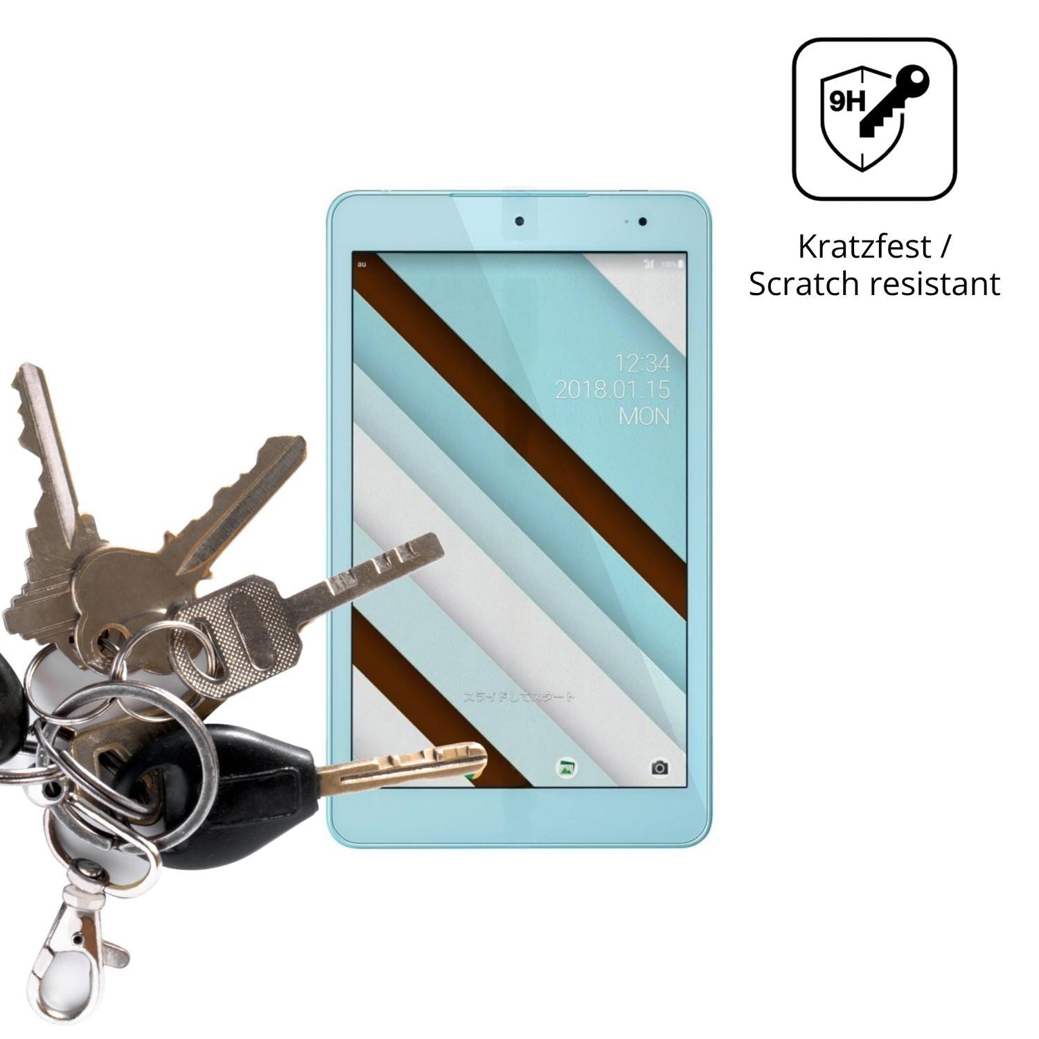 2x 9H Schutzfolie für Kyocera Qua tab QZ8 Panzerfo (3)