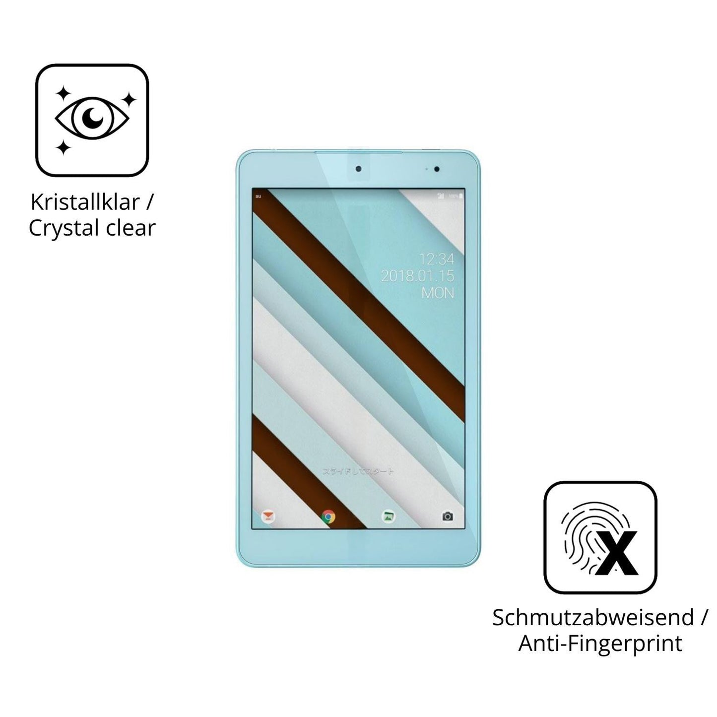 2x 9H Schutzfolie für Kyocera Qua tab QZ8 Panzerfo (5)