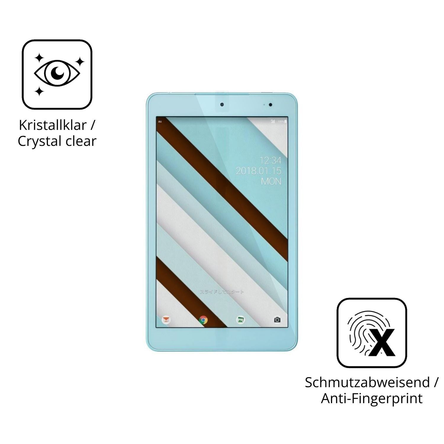 2x 9H Schutzfolie für Kyocera Qua tab QZ8 Panzerfo (5)