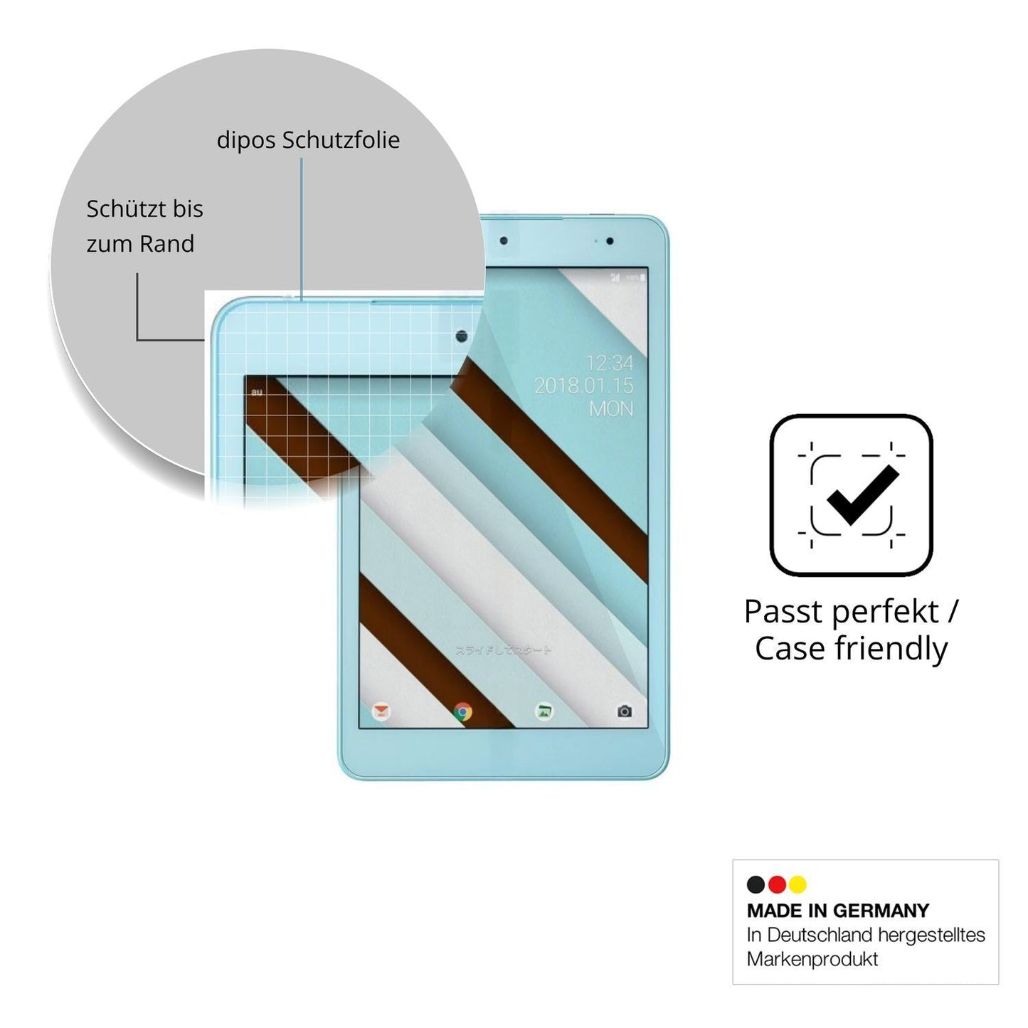 2x 9H Schutzfolie für Kyocera Qua tab QZ8 Panzerfo (6)
