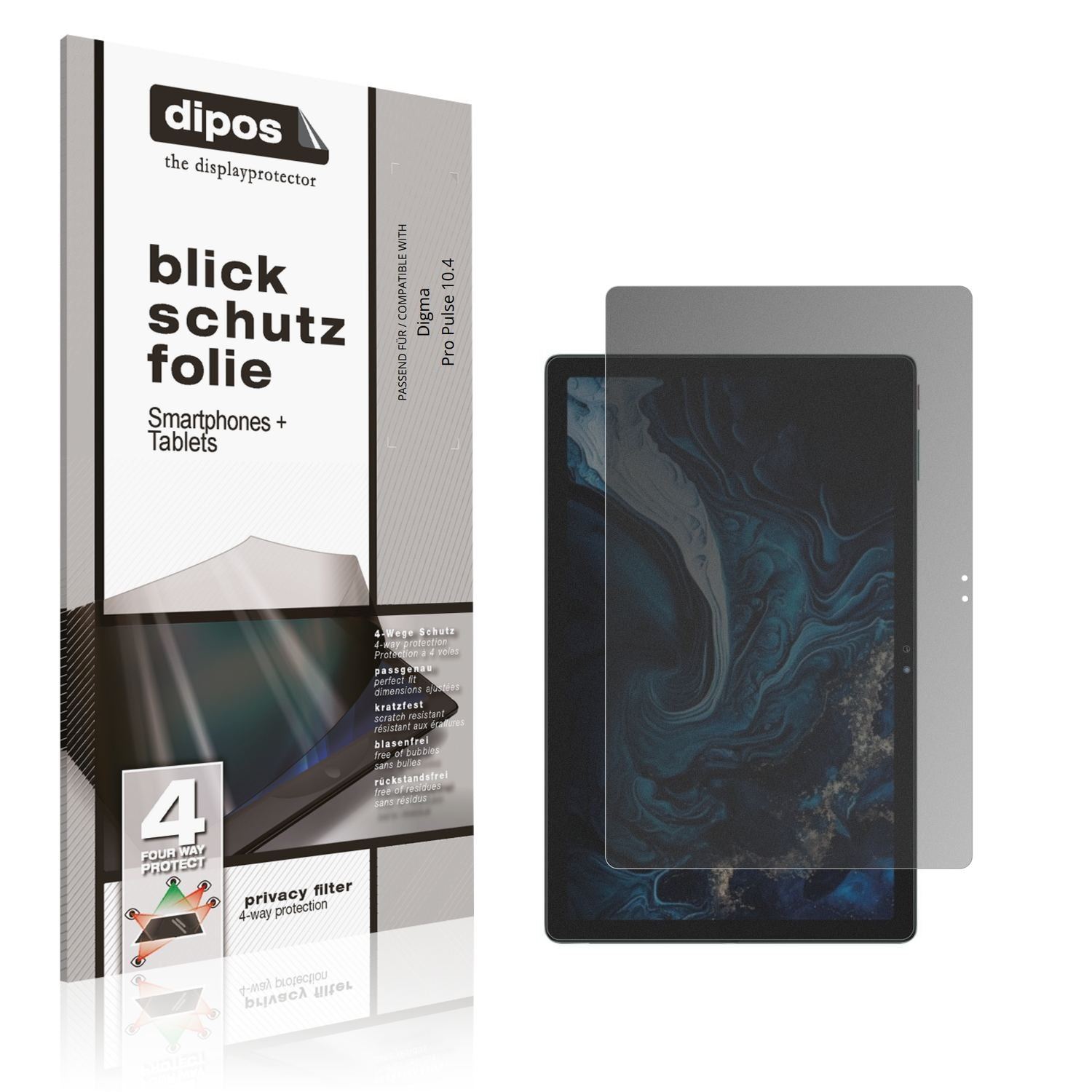 Blickschutzfolie für Digma Pro Pulse 10.4 matt Sch (1)