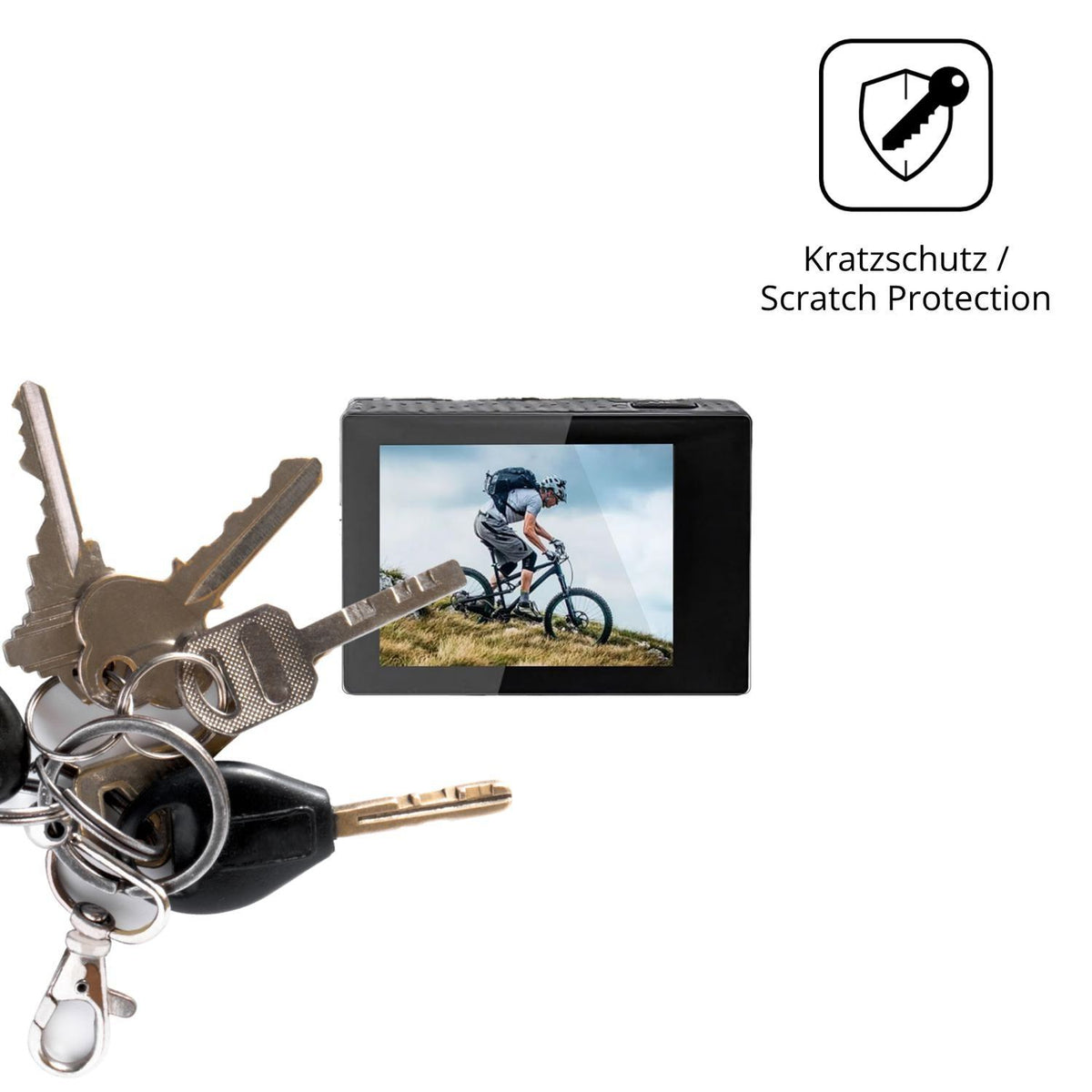 4x Schutzfolie klar für BAKENLON SXXJ01 Action Cam (4)