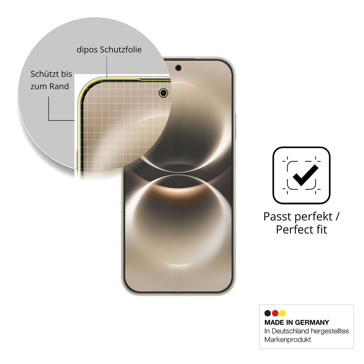 2x Full Cover Schutzfolie matt für Huawei Enjoy 90 (6)