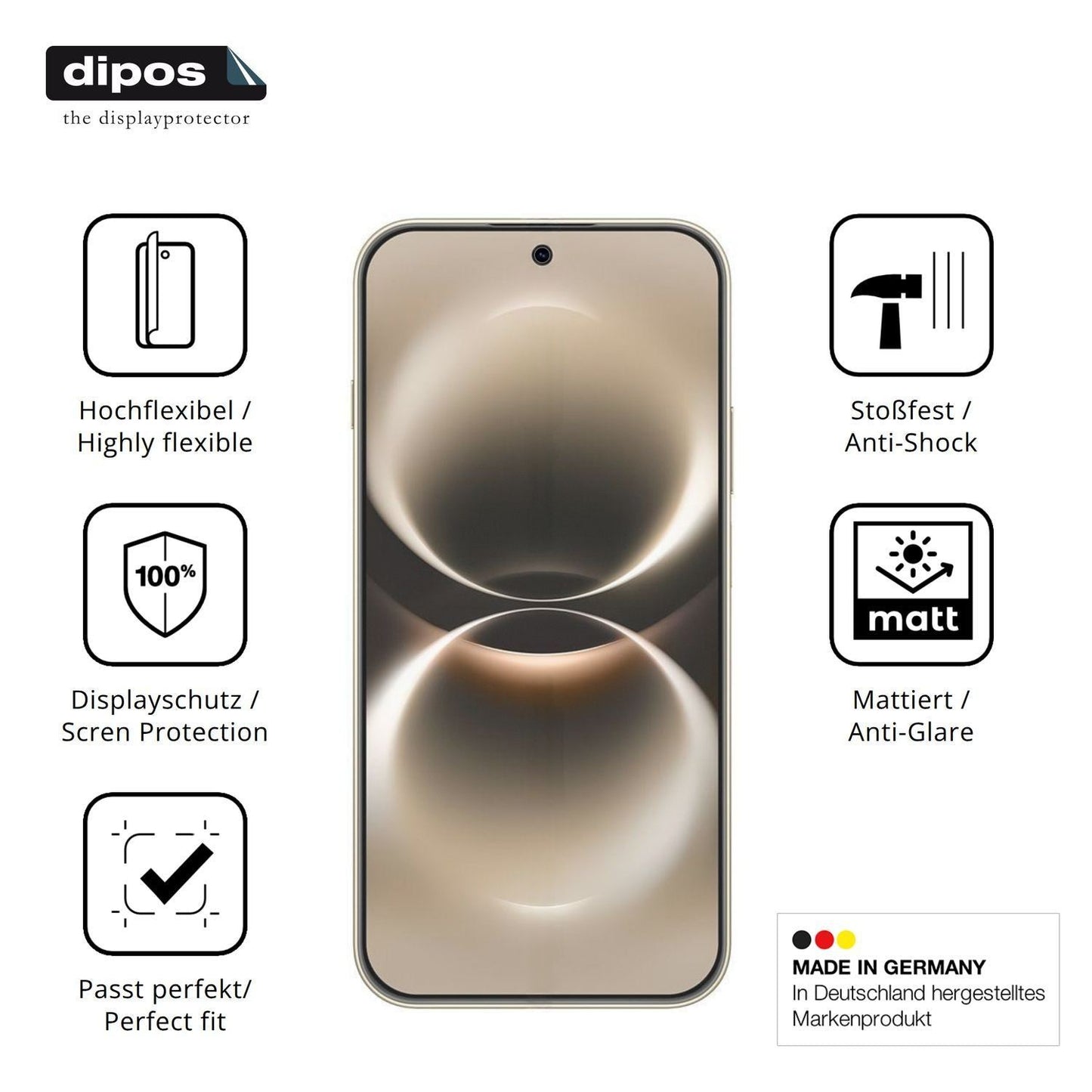 2x Full Cover Schutzfolie matt für Huawei Enjoy 90 (7)