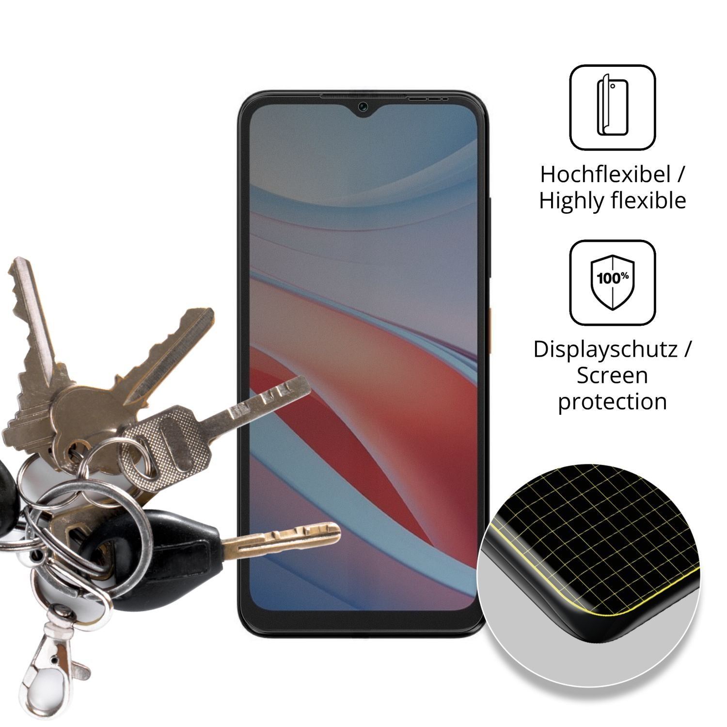 Full Cover Privacy Blickschutzfolie für MaxCom MS6 (3)