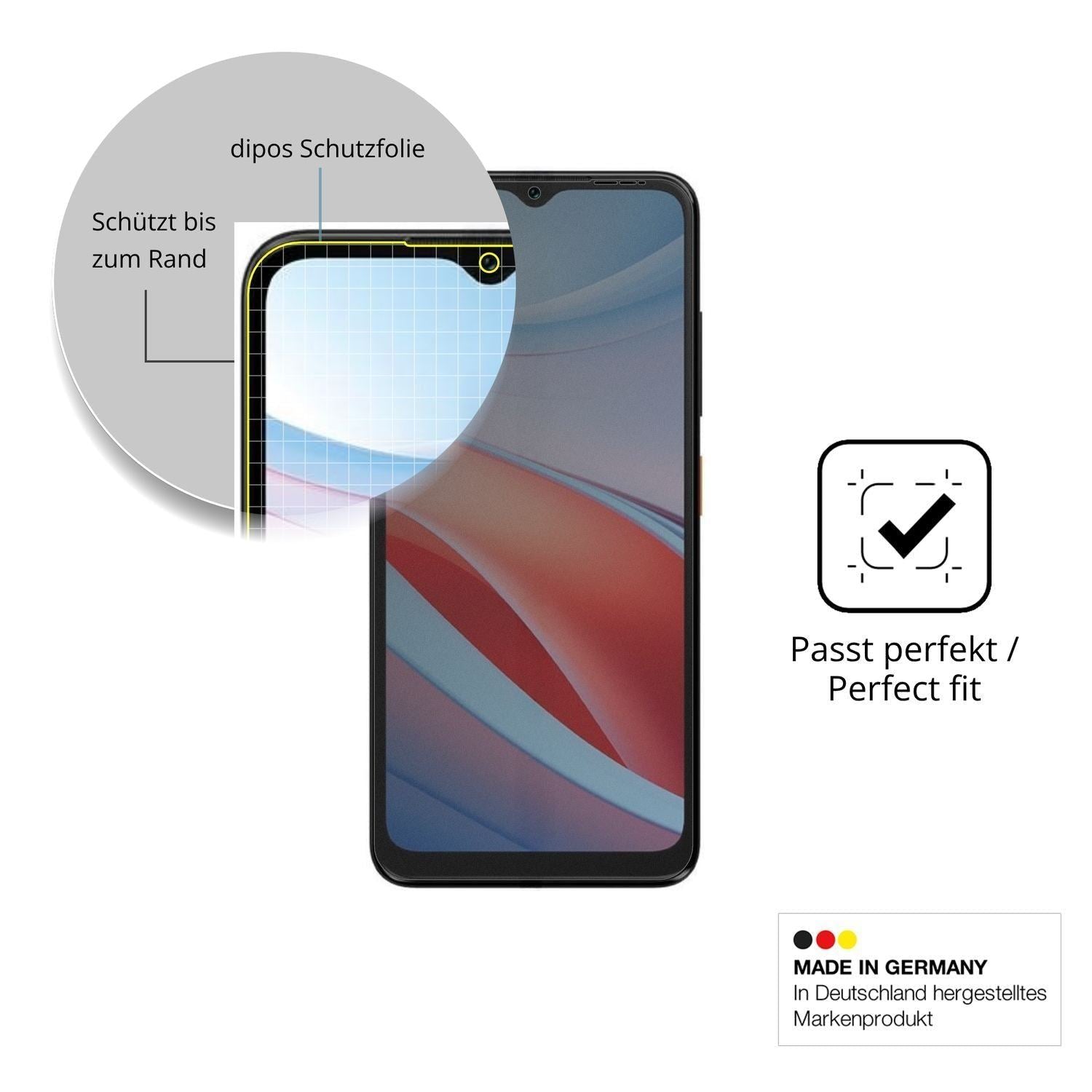 Full Cover Privacy Blickschutzfolie für MaxCom MS6 (4)
