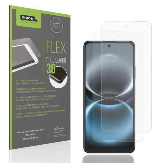 2x Full Cover Schutzfolie matt für Huawei Enjoy 90 (1)