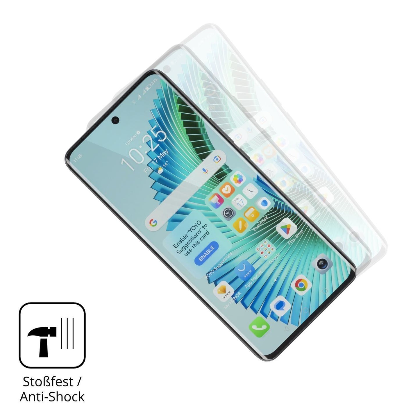 2x 3D Full Cover Schutzfolie für Honor Magic6 Lite (4)