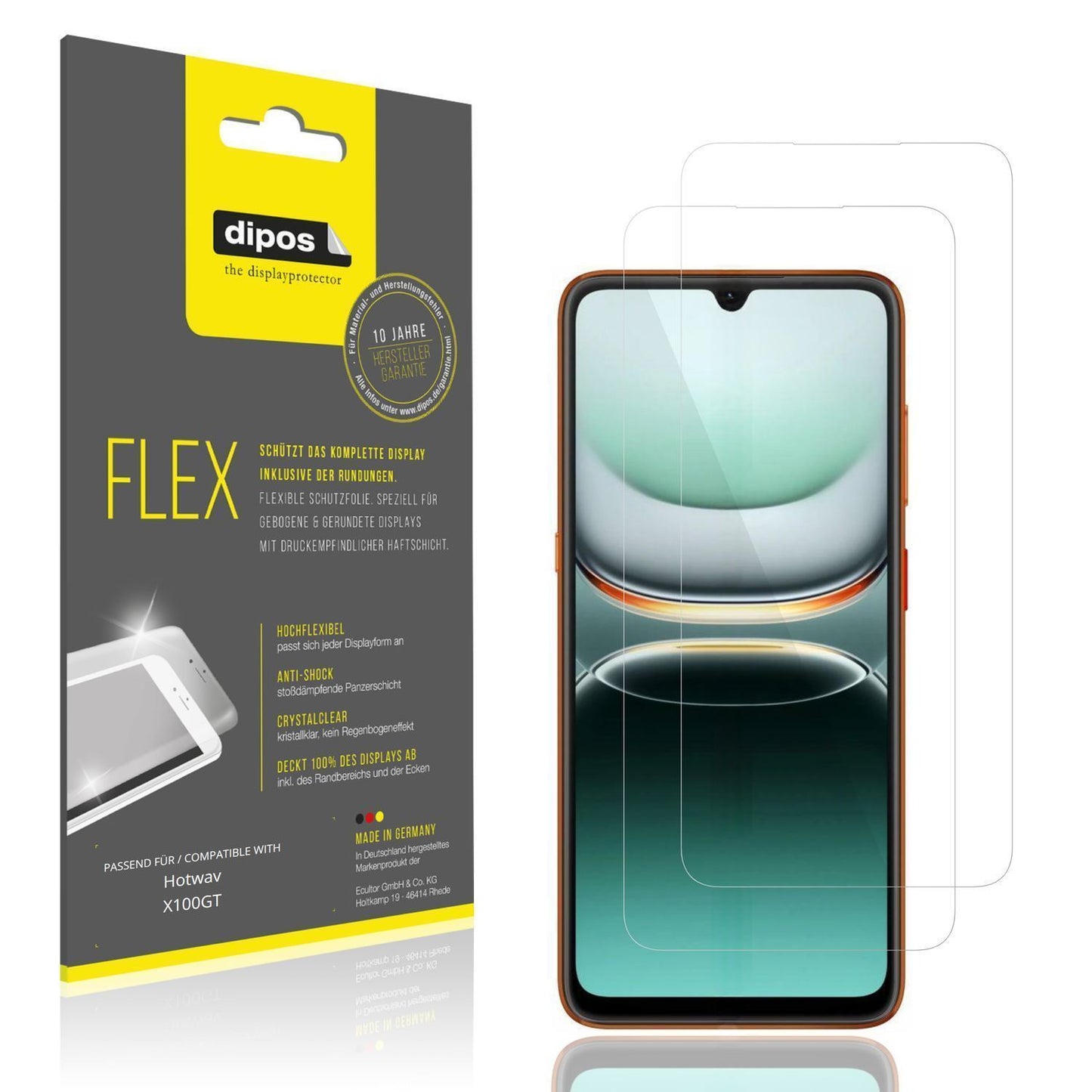 2x 3D Full Cover Schutzfolie für Hotwav X100GT (1)