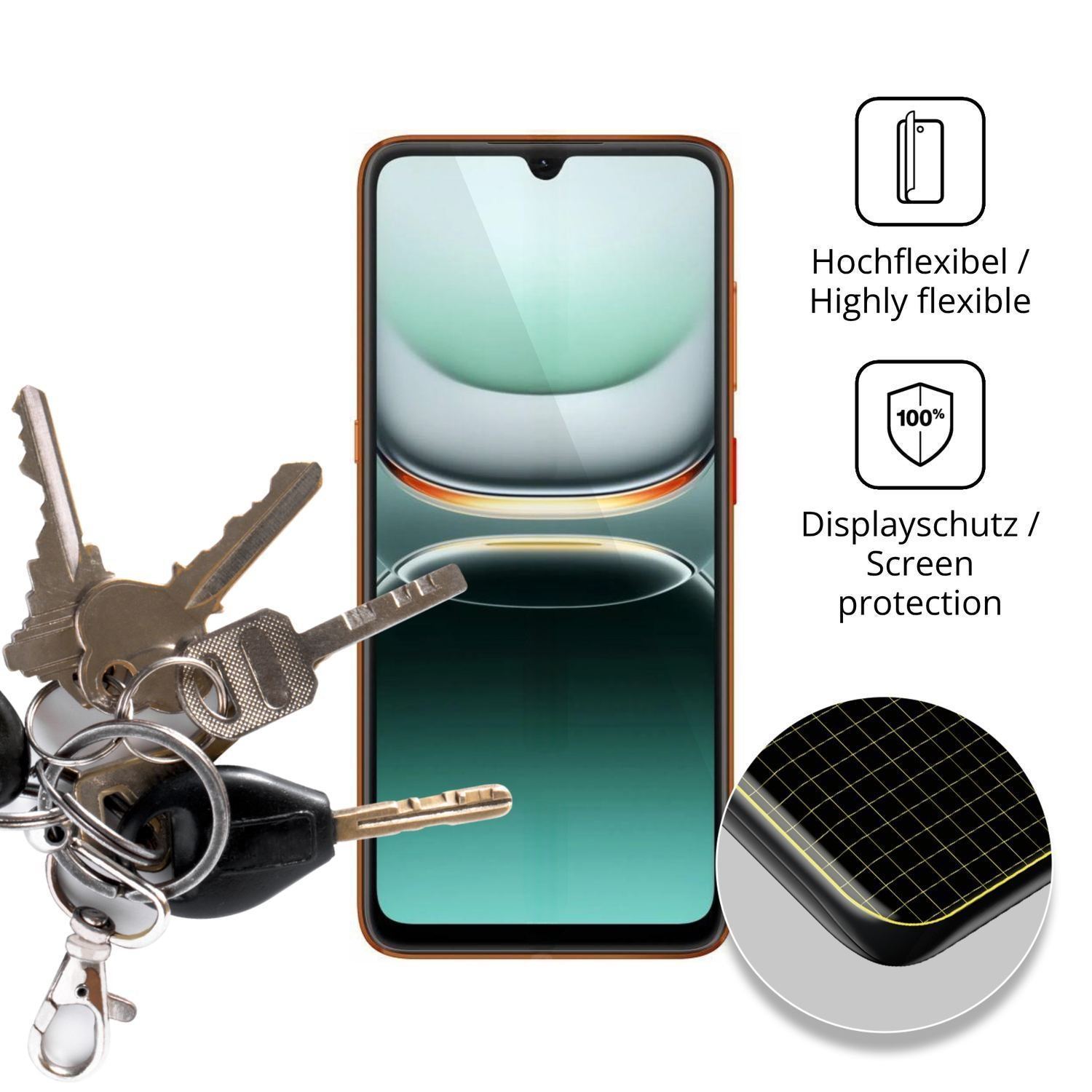 2x 3D Full Cover Schutzfolie für Hotwav X100GT (3)