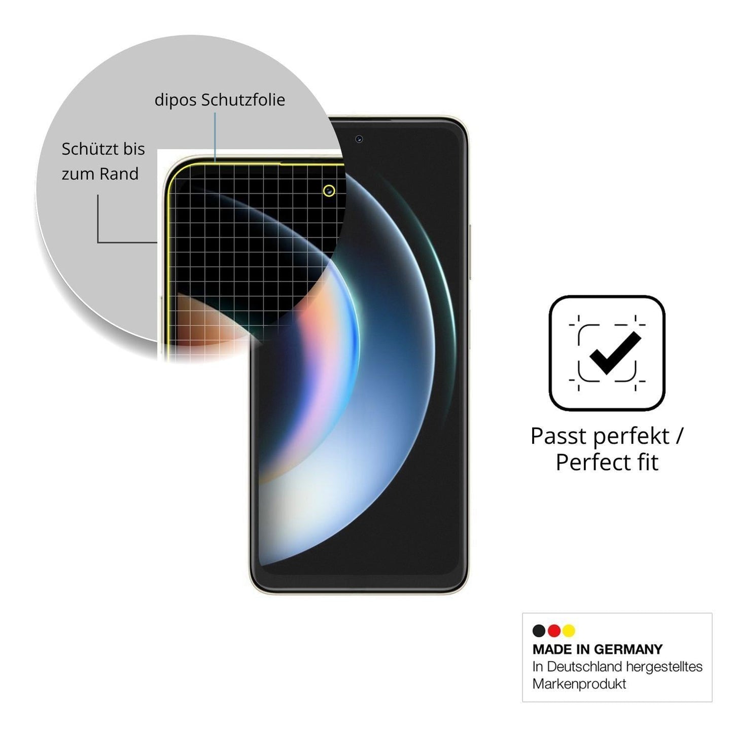 2x Full Cover Schutzfolie matt für Huawei Enjoy 90 (6)