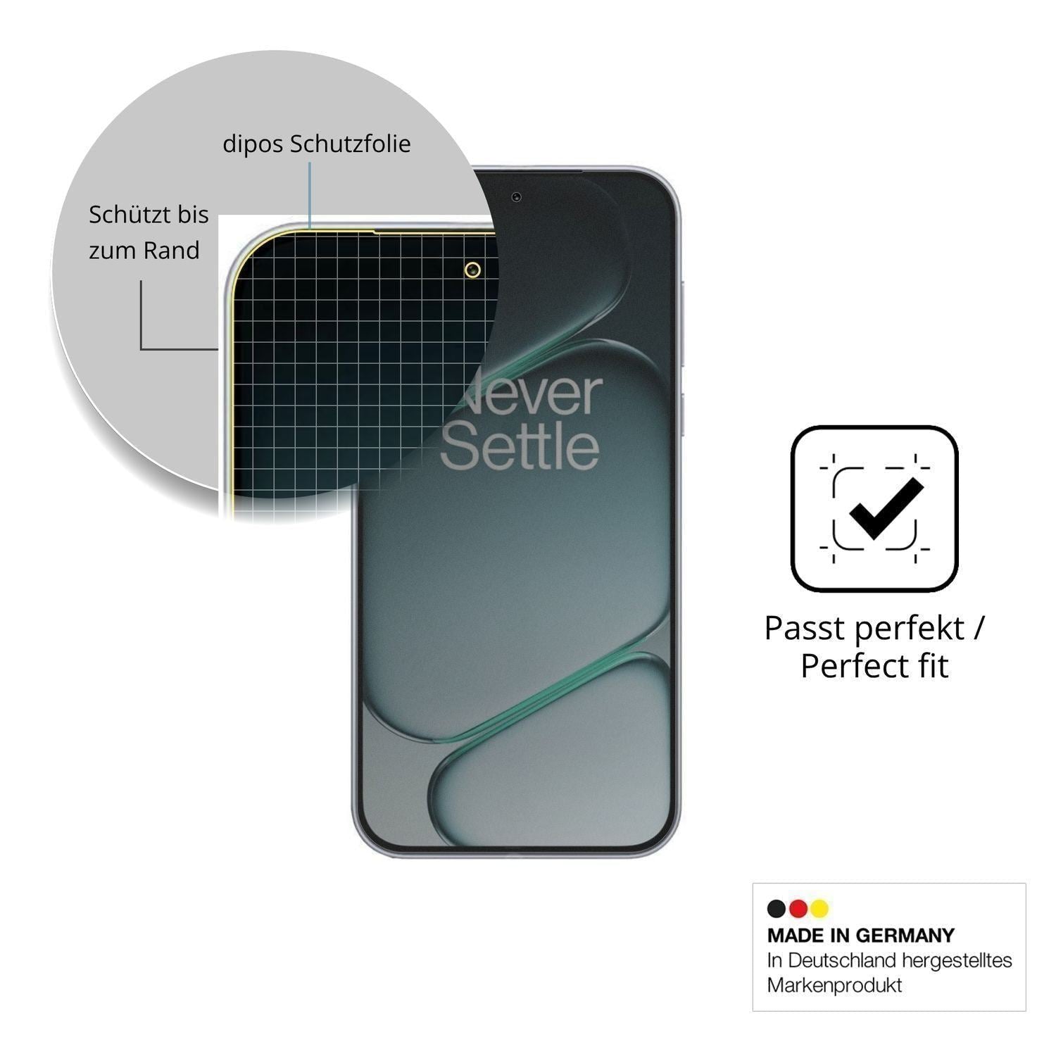 Blickschutzfolie für OnePlus Nord 6 matt Schutzfol (4)