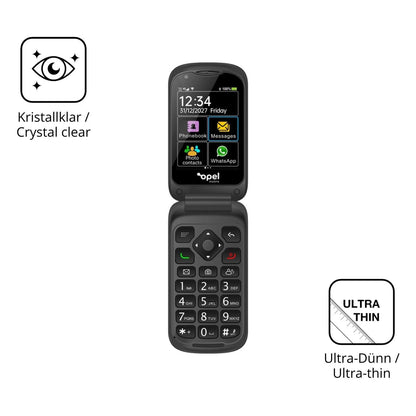 4x Schutzfolie klar für Opel Mobile TouchFlip Disp (5)