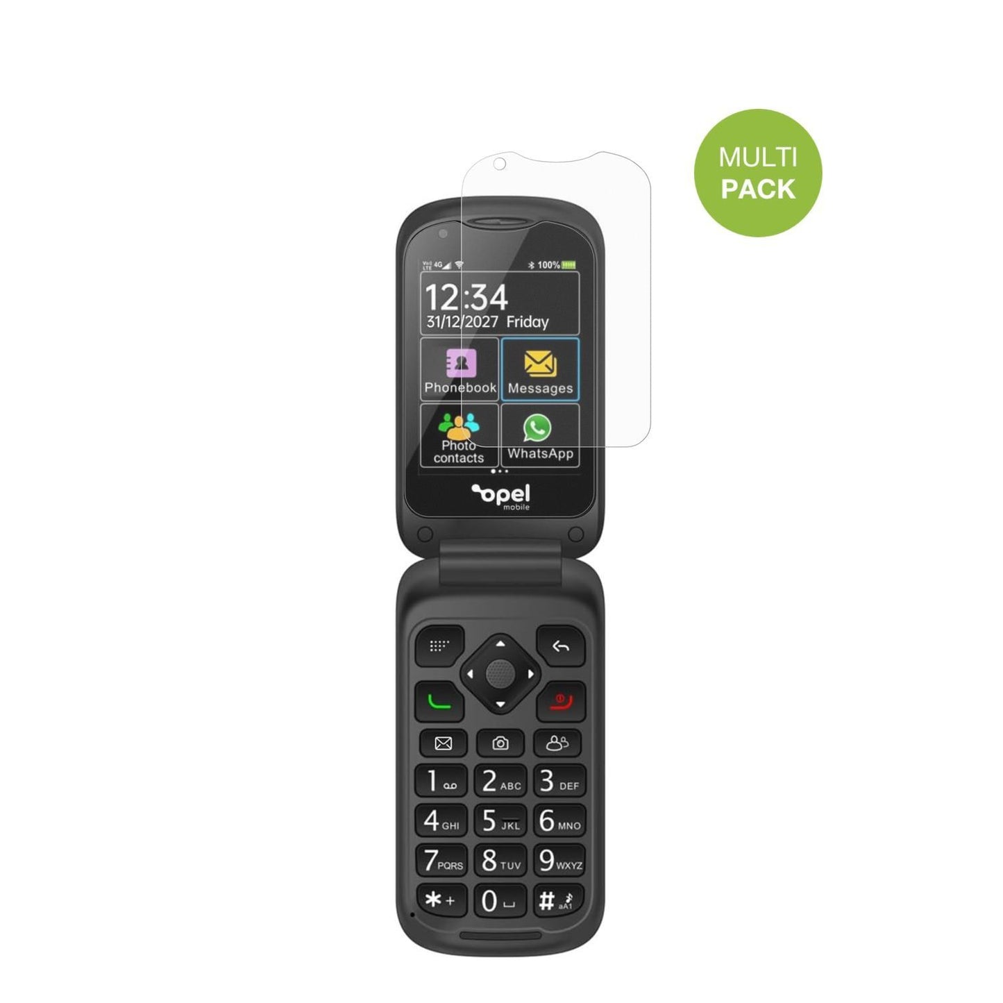4x Schutzfolie matt für Opel Mobile TouchFlip Disp (2)