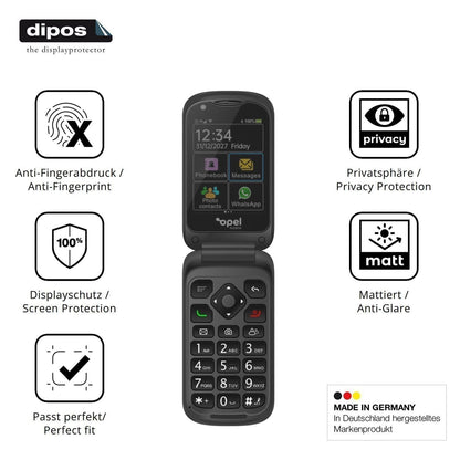 Blickschutzfolie für Opel Mobile TouchFlip matt Sc (5)