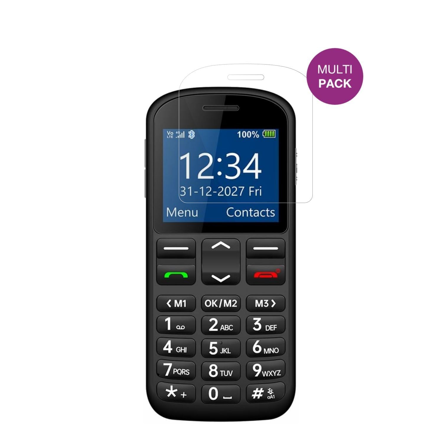 4x Schutzfolie klar für Opel Mobile Big Button M D (2)