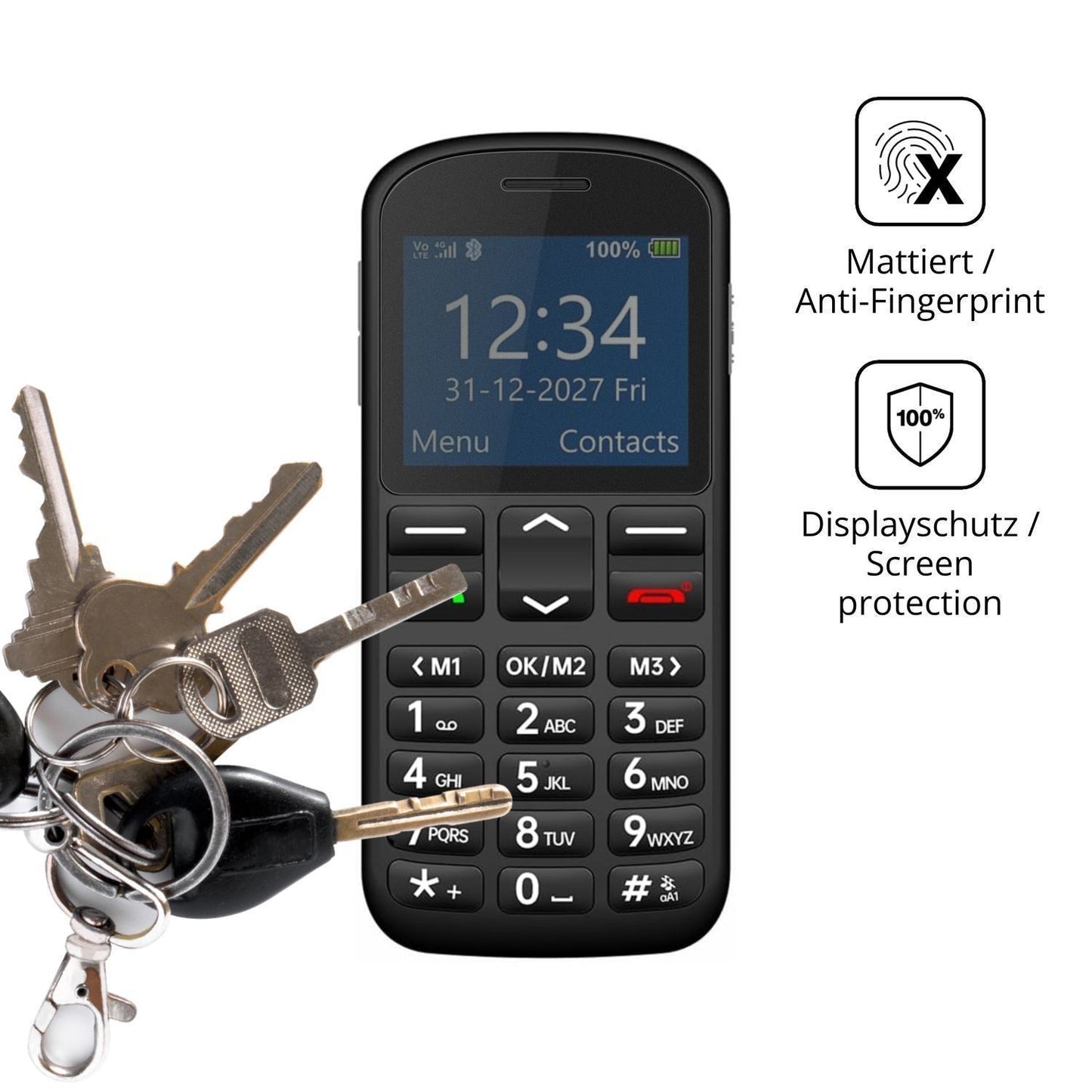 Blickschutzfolie für Opel Mobile Big Button M matt (3)
