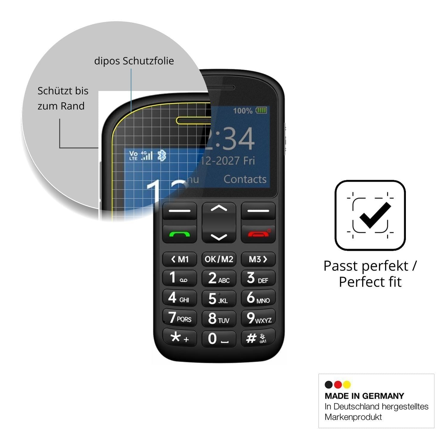 Blickschutzfolie für Opel Mobile Big Button M matt (4)