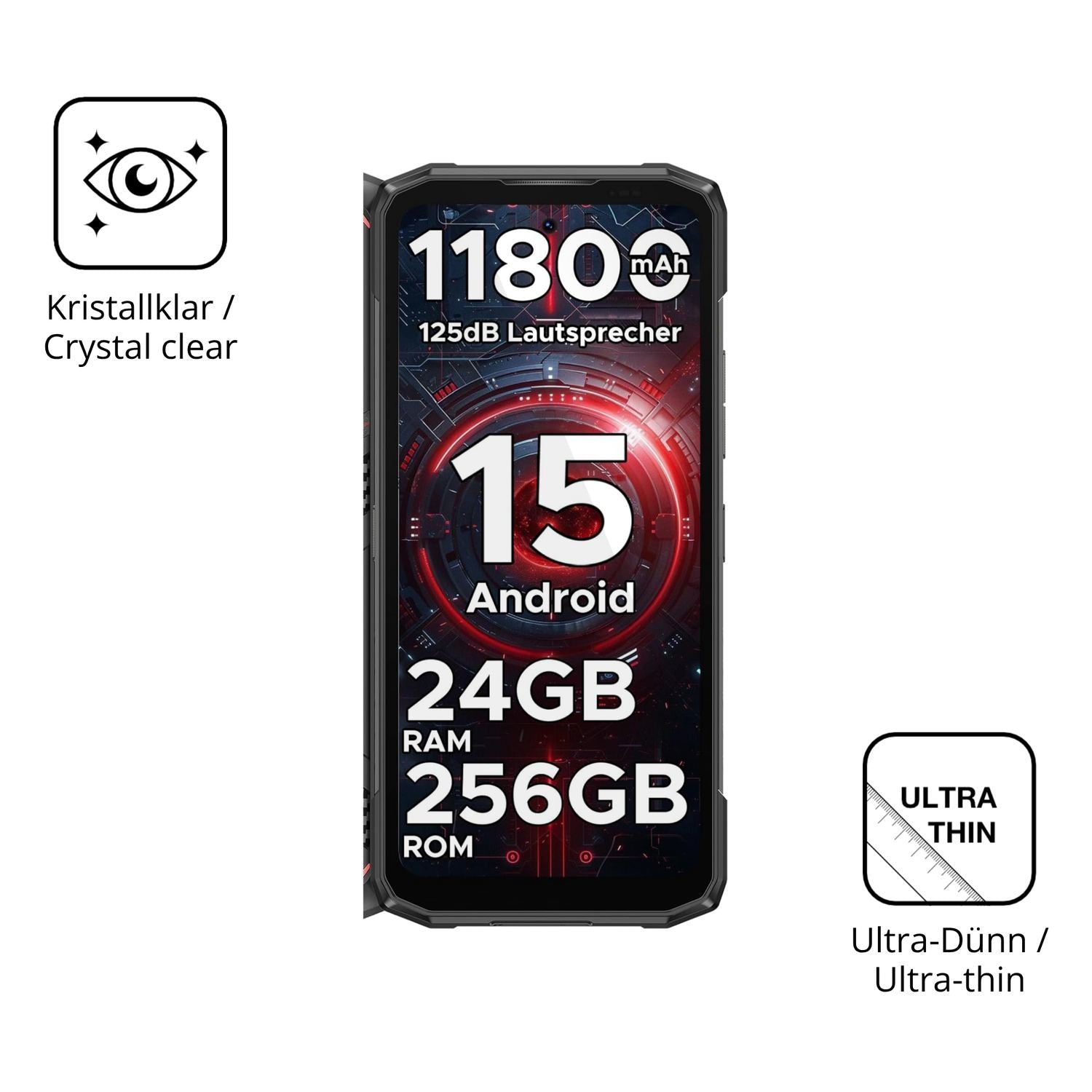 4x Schutzfolie klar für DOOGEE Blade 20 Pro Displa (5)