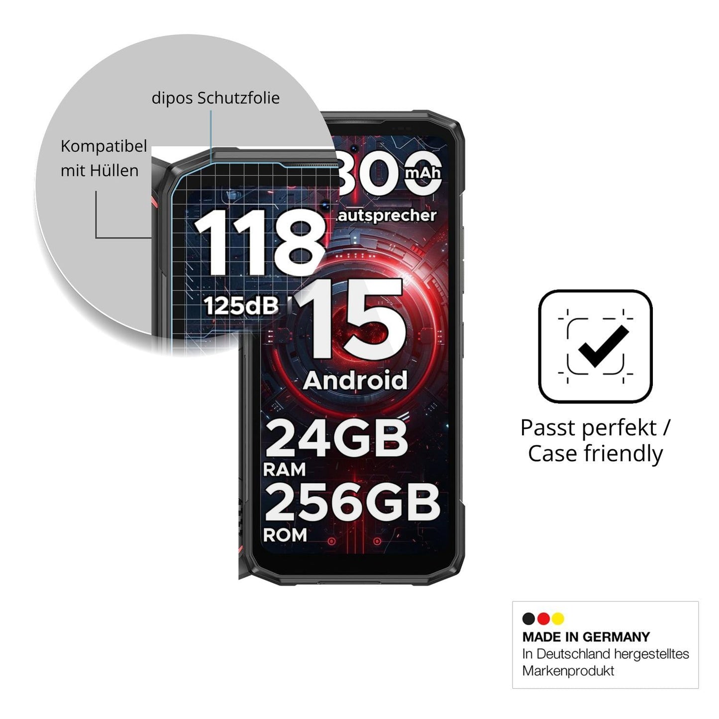 4x Schutzfolie klar für DOOGEE Blade 20 Pro Displa (6)