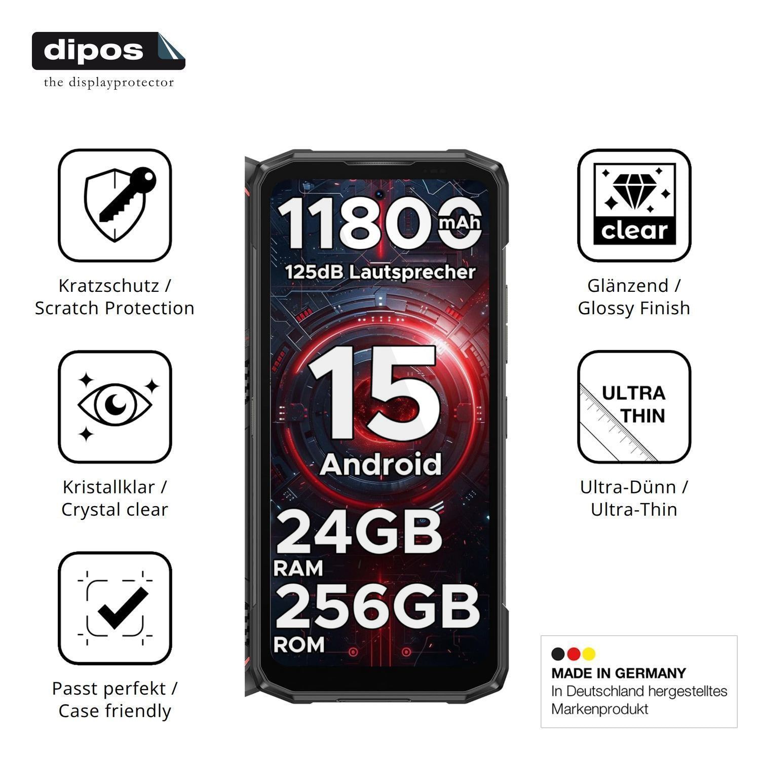 4x Schutzfolie klar für DOOGEE Blade 20 Pro Displa (7)