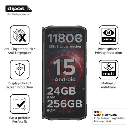 Blickschutzfolie für DOOGEE Blade 20 Pro matt Schu (5)
