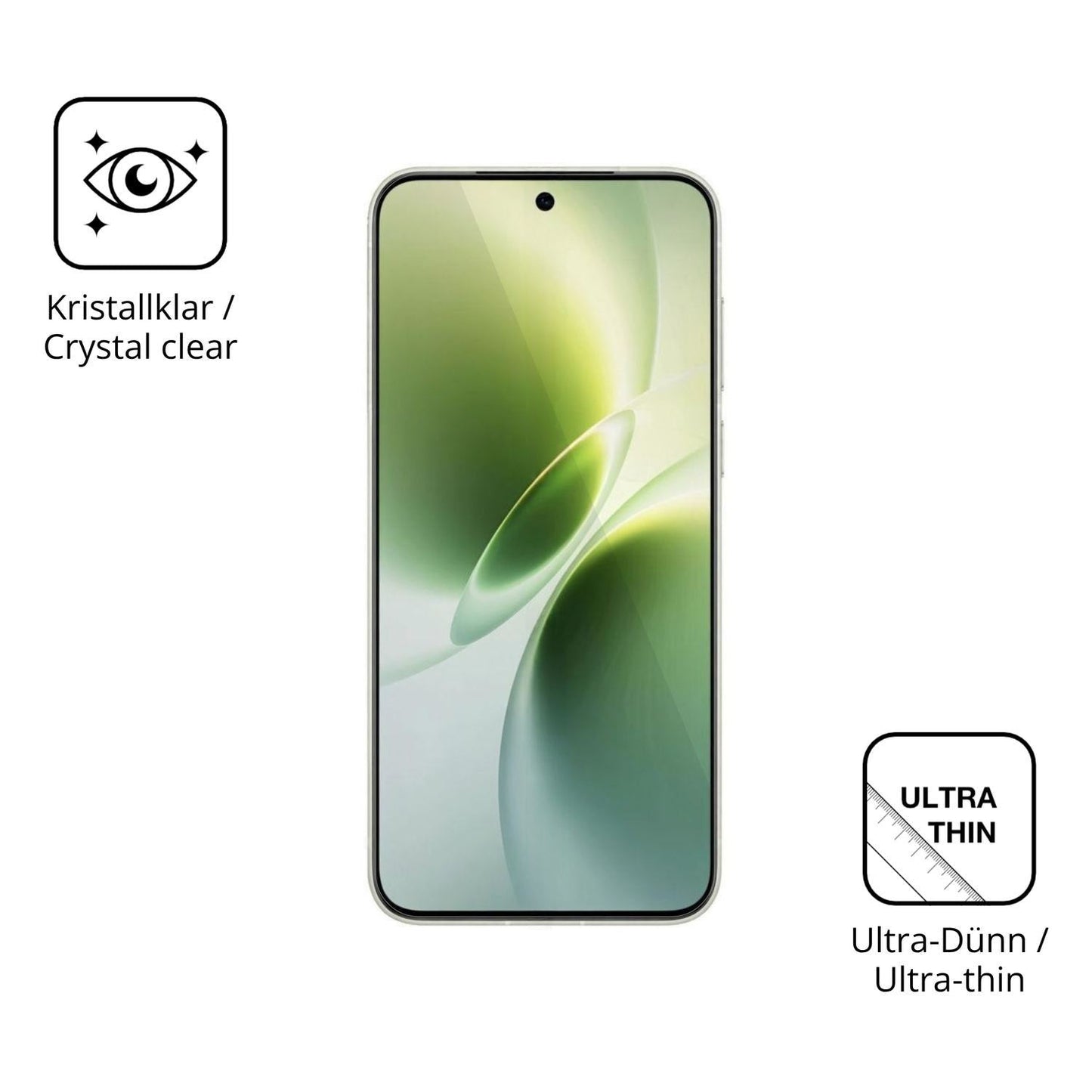 4x Schutzfolie klar für Vivo X300s Display-Schutzf (5)