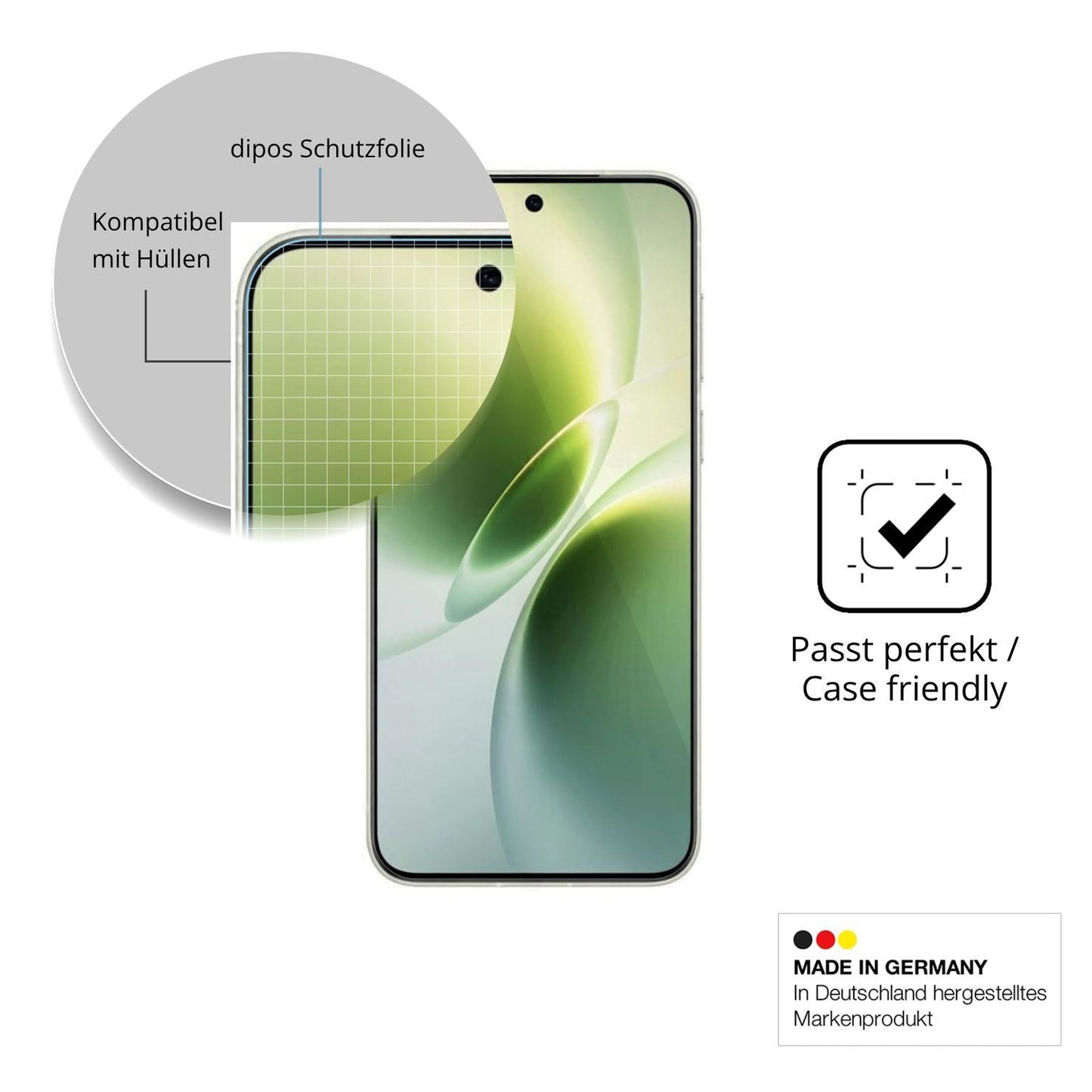 4x Schutzfolie klar für Vivo X300s Display-Schutzf (6)