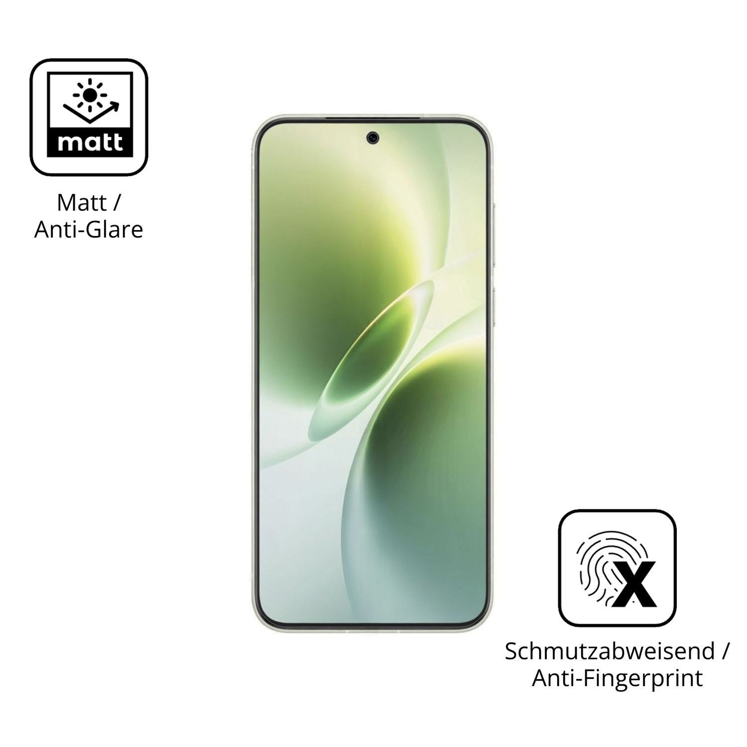 4x Schutzfolie matt für Vivo X300s Display-Schutzf (5)