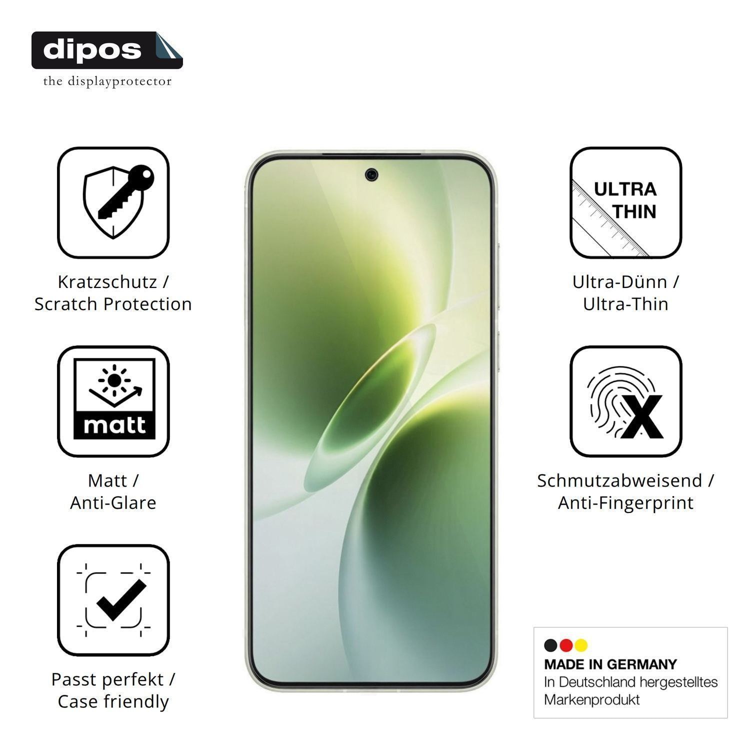 4x Schutzfolie matt für Vivo X300s Display-Schutzf (7)