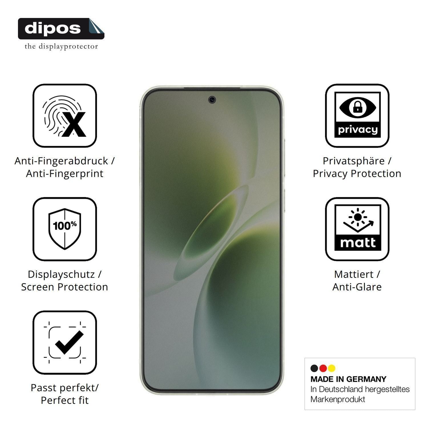 Blickschutzfolie für Vivo X300s matt Schutzfolie P (5)