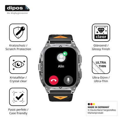 6x Schutzfolie klar für LIGE SMART TX13 Display-Sc (7)