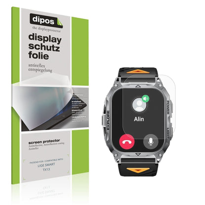 6x Schutzfolie matt für LIGE SMART TX13 Display-Sc (1)