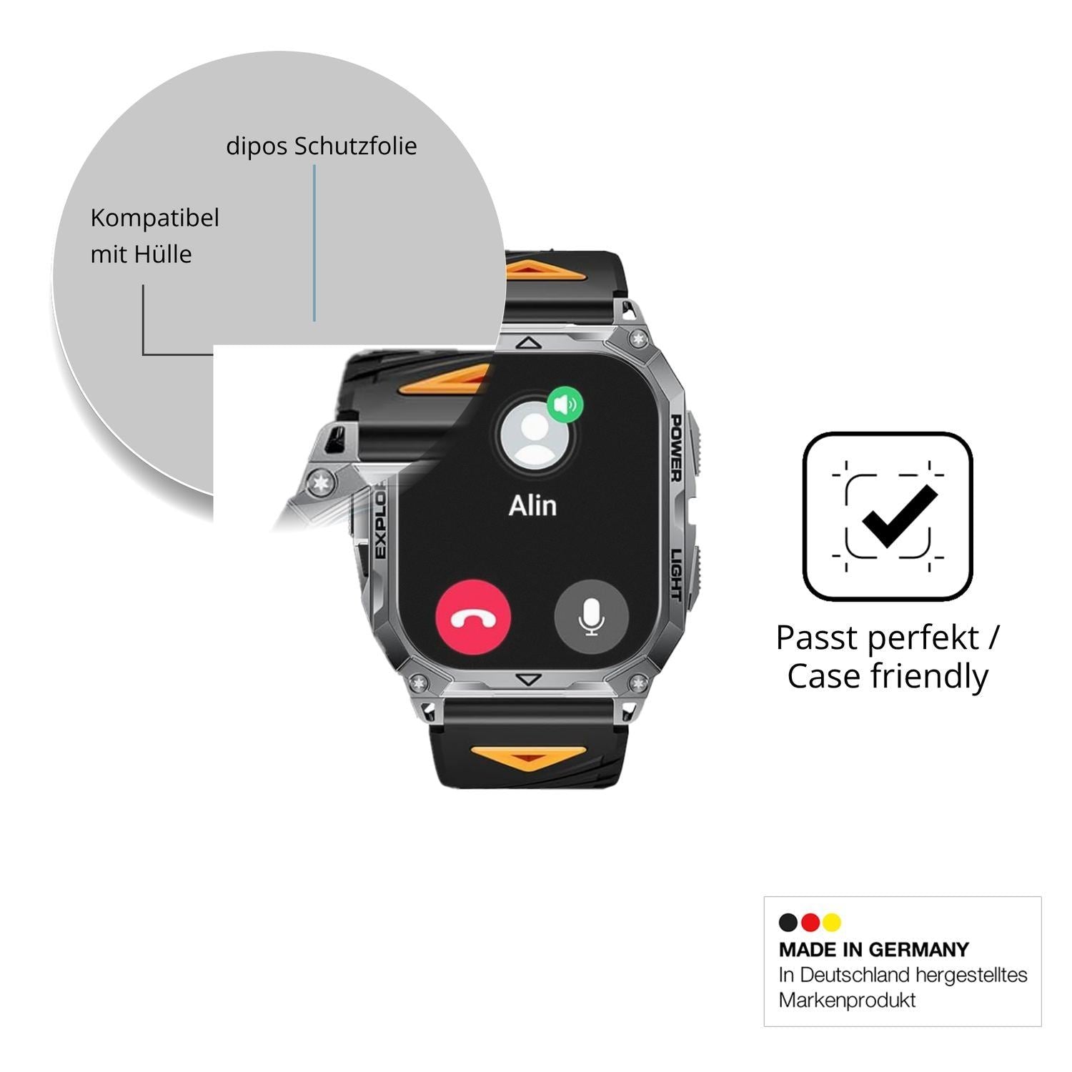 6x Schutzfolie matt für LIGE SMART TX13 Display-Sc (6)